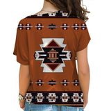 Native American Cross Shoulder Shirt 1154