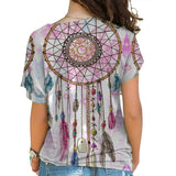 Native American Cross Shoulder Shirt  114