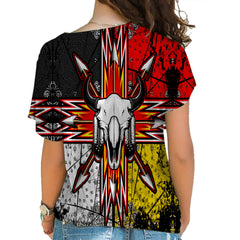 Native American Cross Shoulder Shirt 1162 - Powwow Store