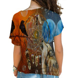 Native American Cross Shoulder Shirt 142