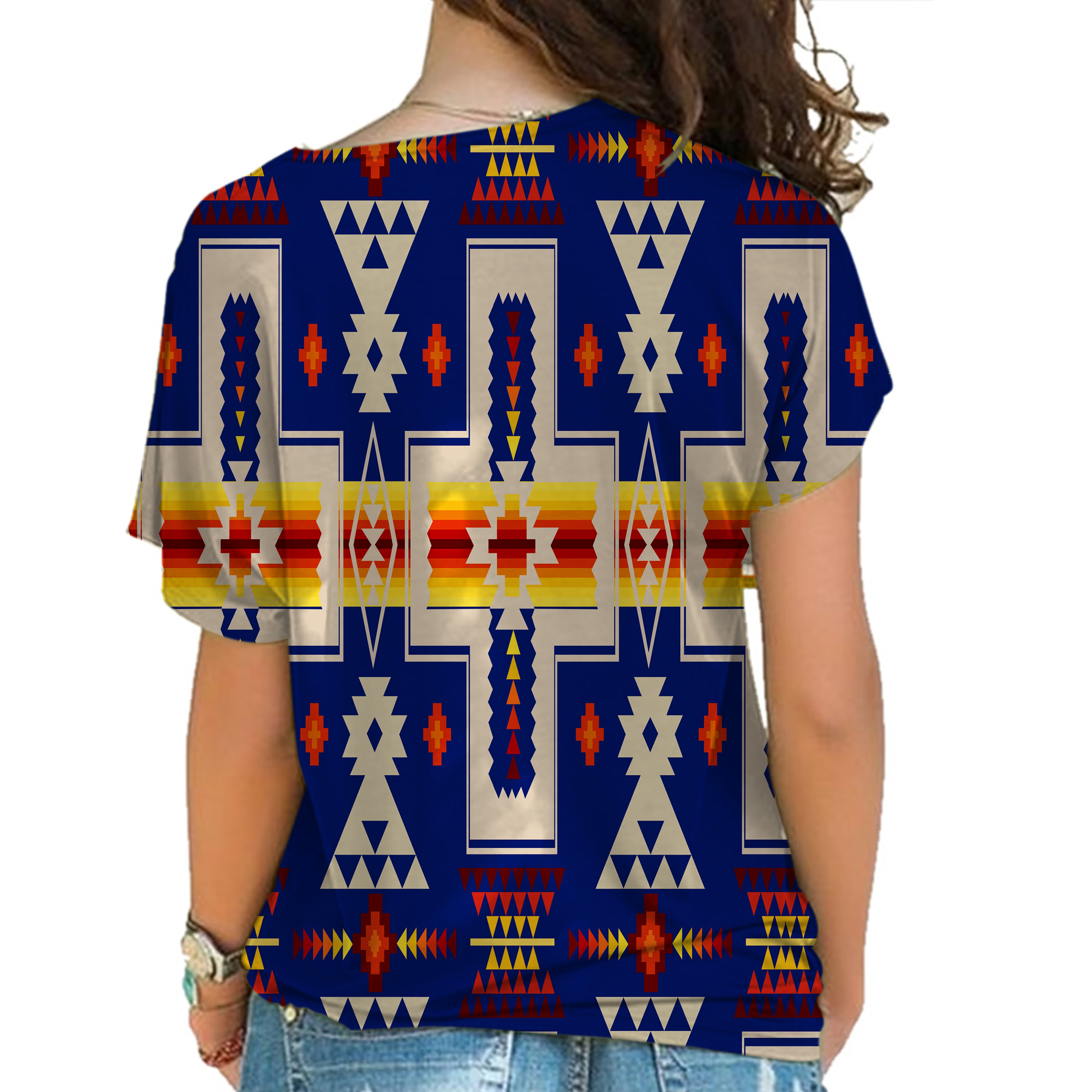 Powwow Store native american cross shoulder shirt 159