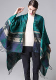 Scarf Ponchos Tassels Symmetry Pattern Native American Design - Powwow Store