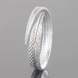 Silver Colour Angel Feather Adjustable Native American Bracelet