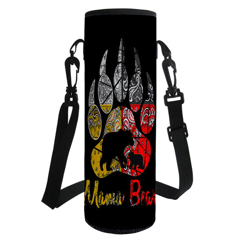 Powwow Store gb nat00085 mama bear water bottle bag