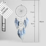 Simple Dream Catcher Sky Indian Feather - Powwow Store