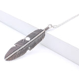 Simple Pendant Feather Necklace