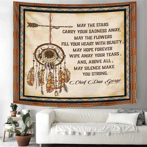 May The Stars Carry Your Sadness Away Native American Tapestry - Powwow Store