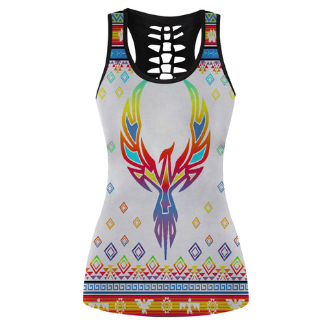 Powwow Store gb nat00067 phoenix rising native american hollow tank top 3d