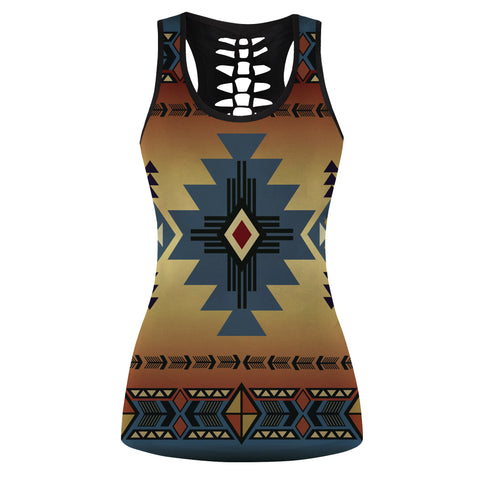 Powwow Store gb nat00057 southwest blue symbol native american hollow tank top 3d