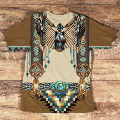 Native American United Tribes Custom 3D Tshirt