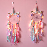 Powwow Storeunicorn dream catcher boho kawaii room decor christmas decoration home decor wall