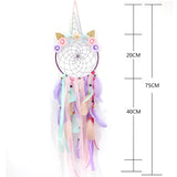 Powwow Storeunicorn dream catcher boho kawaii room decor christmas decoration home decor wall