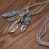 Eagle Claw Feather Pendant Necklace Jewelry