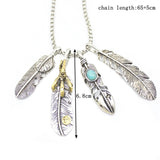 Eagle Claw Feather Pendant Necklace Jewelry