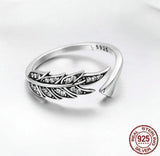 Feather Jewelry 925 Sterling Silver Native American Ring - Powwow Store