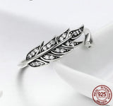 Feather Jewelry 925 Sterling Silver Native American Ring - Powwow Store