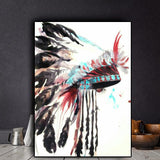 Watercolor Native American Canvas F6021 no link