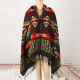 Women's Bohemian Style Ponchos Ethnic Knitted Native American Scarves - Powwow Store