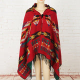 Women's Bohemian Style Ponchos Ethnic Knitted Native American Scarves - Powwow Store