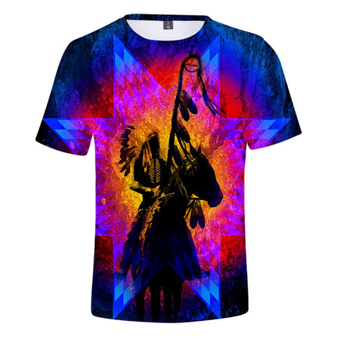 New Native American Chief  3D Tshirt