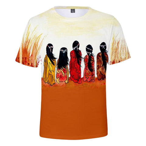 Indian Girls Native American  3D Tshirt - Powwow Store