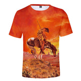 Native American Warrior 3D Tshirt - Powwow Store