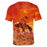 Native American Warrior 3D Tshirt - Powwow Store