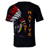 Chief Native American 3D Tshirt - Powwow Store