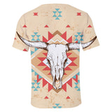 Native American Bison Head Symbol 3D Tshirt