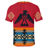 Red Thunderbird  Color Native American 3D Tshirt