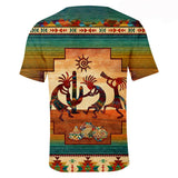 Kokopelli Myth Native American 3D Tshirt - Powwow Store