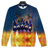 Full Color Horse Native American Design 3D  Sweatshirt