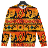 Kokopelli Myth Yellow Native American 3D Sweatshirt - Powwow Store