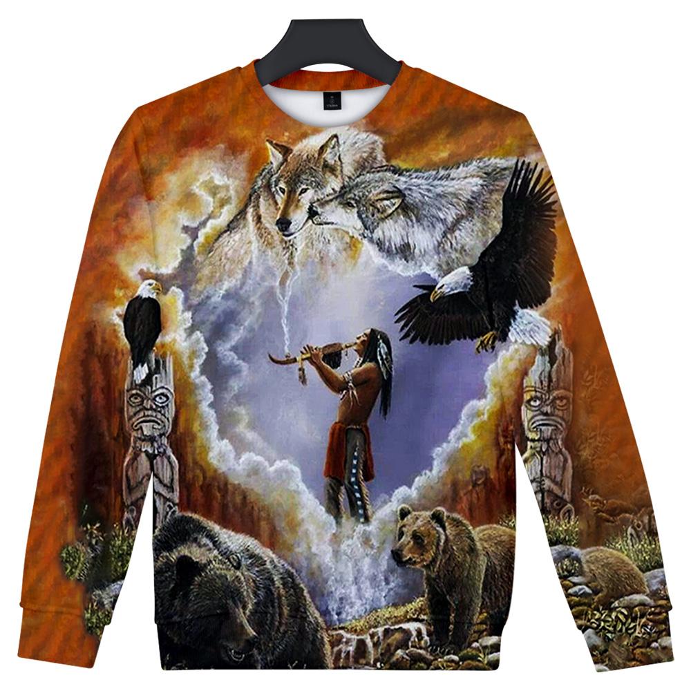 Calling The Totems Native American Art Sweatshirt