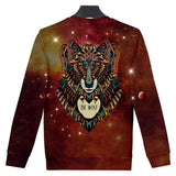 Wolf  Native American Art Sweatshirt