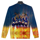 Full Color Horse Native American Design 3D  Sweatshirt