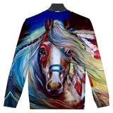 Full Color Horse  Native American Art Sweatshirt