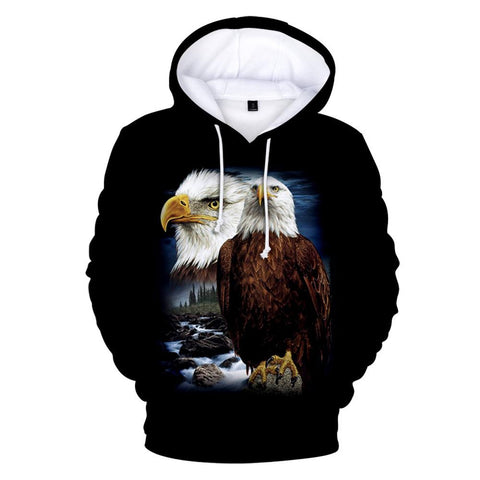 Eagle Native American All Over Hoodie - Powwow Store