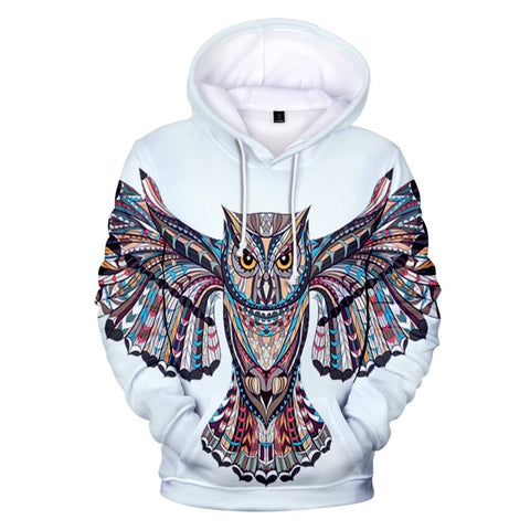 Owl Symbol Native American All Over Hoodie - Powwow Store