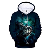 Turquoise Mystery Wolf Native American All Over Hoodie no link - Powwow Store