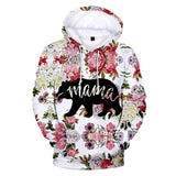 Mama Bear Flower Rose Mothers Day Gift All Over Hoodie - Powwow Store