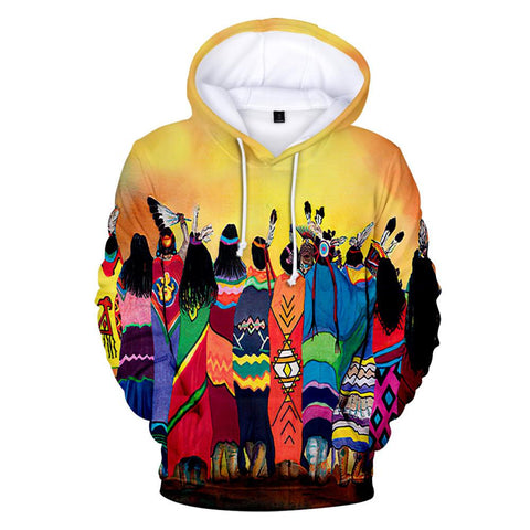 Standing Together Native American Community All Over Hoodie