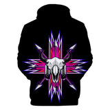 Bison Pink Arrow Native American Exclusive All Over Hoodie - Powwow Store