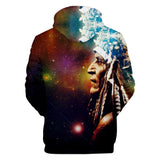 Galaxy Chief Painting Native American All Over Hoodie - Powwow Store