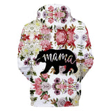 Mama Bear Flower Rose Mothers Day Gift All Over Hoodie - Powwow Store