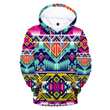 Thunder Bird Pattern Native American All Over Hoodie - Powwow Store