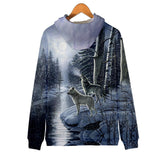 Wolf Driver Tree Native American All Over Zip-Up Hoodie - Powwow Store