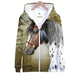 Warrior Horse Native American All Over Hoodie - Powwow Store