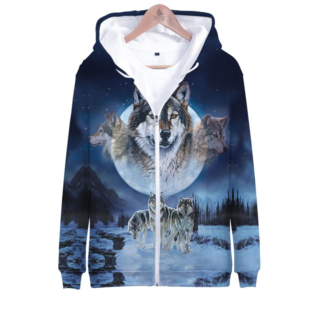 Wolves Native American Zip-Up Hoodie – Powwow Store