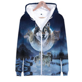 Wolves Native American Zip-Up Hoodie - Powwow Store